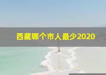 西藏哪个市人最少2020