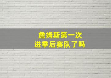 詹姆斯第一次进季后赛队了吗