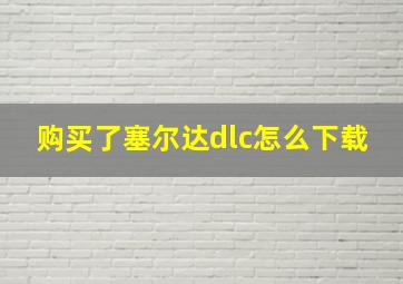 购买了塞尔达dlc怎么下载