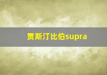 贾斯汀比伯supra