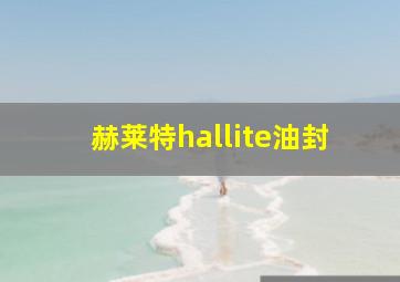 赫莱特hallite油封