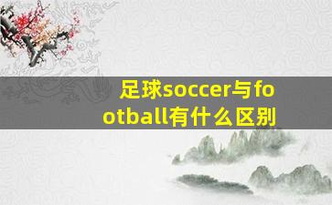 足球soccer与football有什么区别