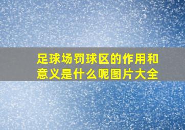 足球场罚球区的作用和意义是什么呢图片大全