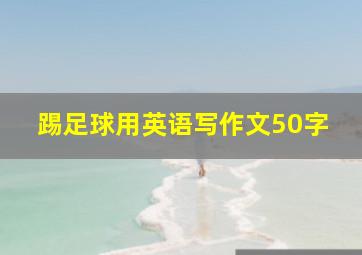 踢足球用英语写作文50字