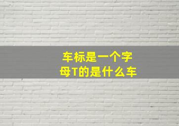 车标是一个字母T的是什么车