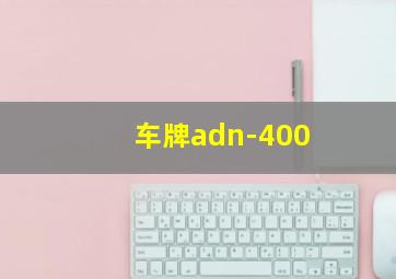 车牌adn-400