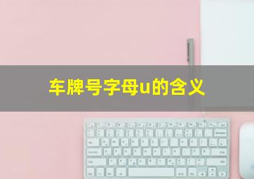 车牌号字母u的含义