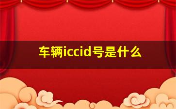 车辆iccid号是什么