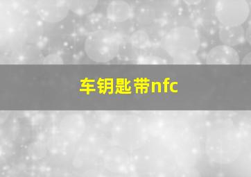 车钥匙带nfc