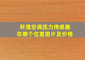 轩逸空调压力传感器在哪个位置图片及价格