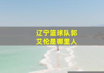 辽宁篮球队郭艾伦是哪里人