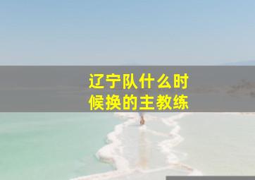 辽宁队什么时候换的主教练