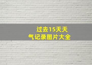 过去15天天气记录图片大全