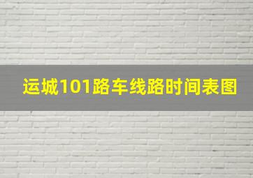 运城101路车线路时间表图