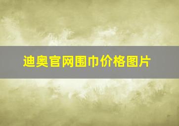 迪奥官网围巾价格图片