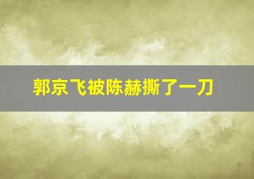 郭京飞被陈赫撕了一刀