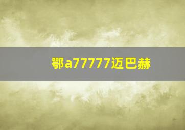 鄂a77777迈巴赫