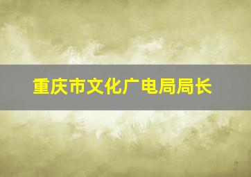 重庆市文化广电局局长