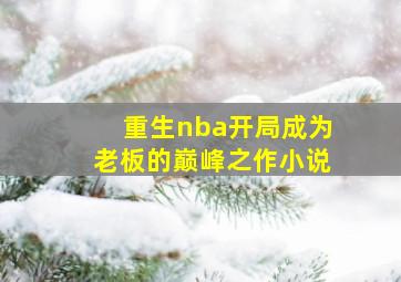 重生nba开局成为老板的巅峰之作小说