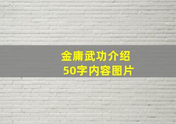 金庸武功介绍50字内容图片