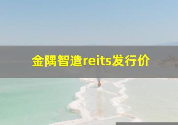 金隅智造reits发行价