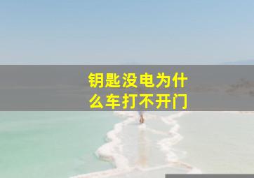 钥匙没电为什么车打不开门