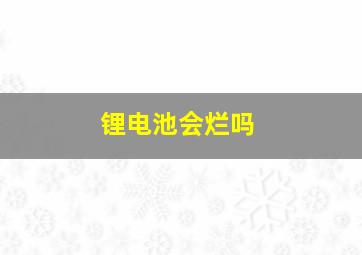 锂电池会烂吗