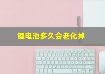 锂电池多久会老化掉