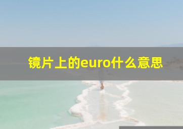 镜片上的euro什么意思