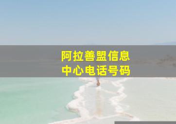 阿拉善盟信息中心电话号码