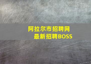 阿拉尔市招聘网最新招聘BOSS