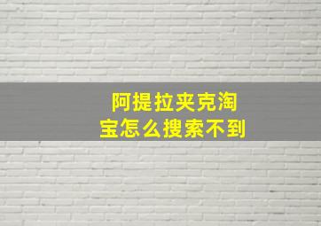 阿提拉夹克淘宝怎么搜索不到