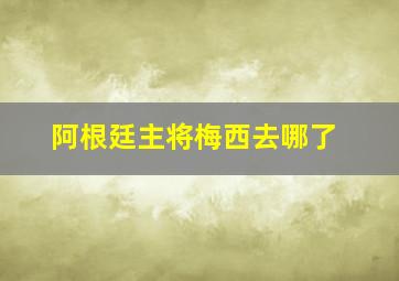 阿根廷主将梅西去哪了