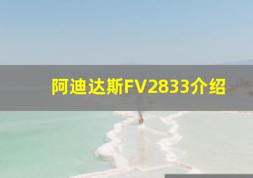 阿迪达斯FV2833介绍