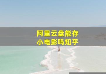 阿里云盘能存小电影吗知乎