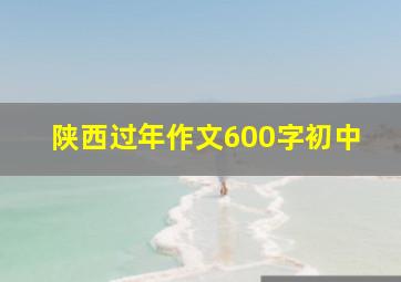 陕西过年作文600字初中