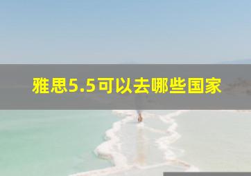 雅思5.5可以去哪些国家