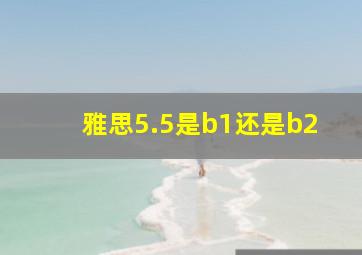 雅思5.5是b1还是b2