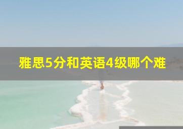 雅思5分和英语4级哪个难