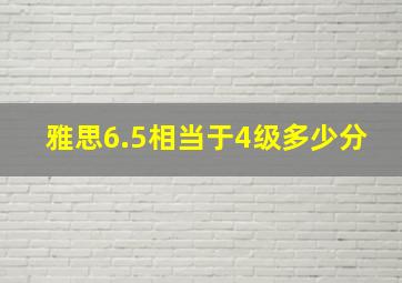 雅思6.5相当于4级多少分