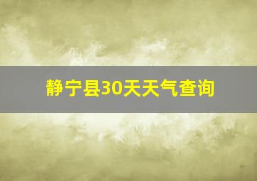 静宁县30天天气查询