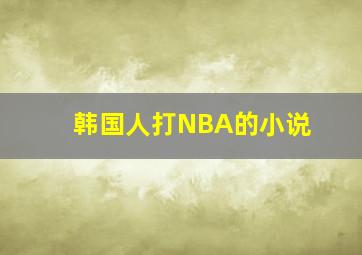 韩国人打NBA的小说