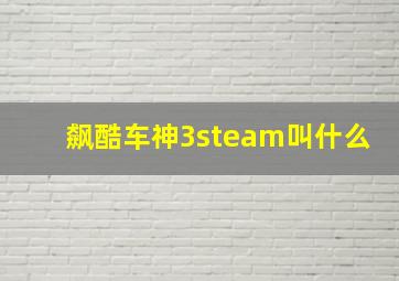 飙酷车神3steam叫什么