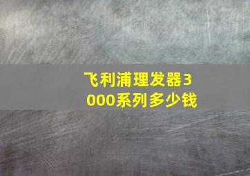 飞利浦理发器3000系列多少钱