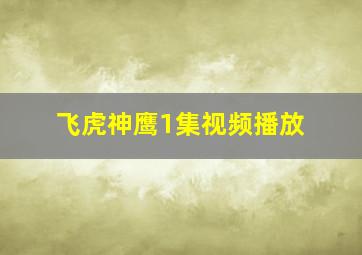 飞虎神鹰1集视频播放