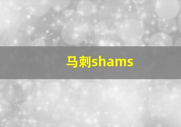 马刺shams