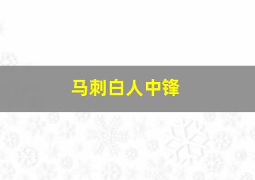 马刺白人中锋