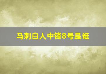 马刺白人中锋8号是谁