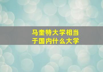 马奎特大学相当于国内什么大学