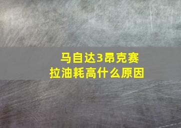 马自达3昂克赛拉油耗高什么原因